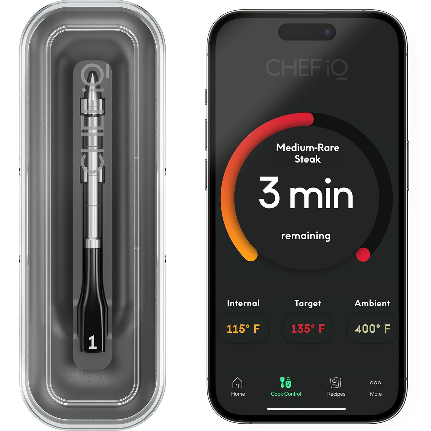 CHEF iQ Sense Smart Wireless Meat Thermometer with Ultra-Thin Probe, Unlimited Range Bluetooth Me... | Amazon (US)