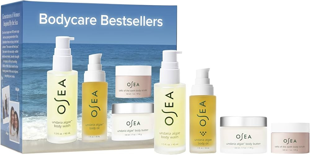 OSEA Bodycare Bestsellers Skincare Set - 4-piece Body Travel Set - 1oz - Body Oil, Body Butter, B... | Amazon (US)