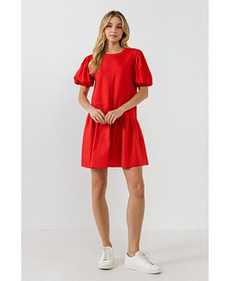 Women's Knit Woven Mixed Dress | Macys (US)