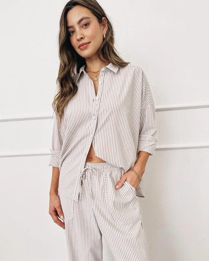 Splendid x @Cellajaneblog Poplin Button Down | Splendid