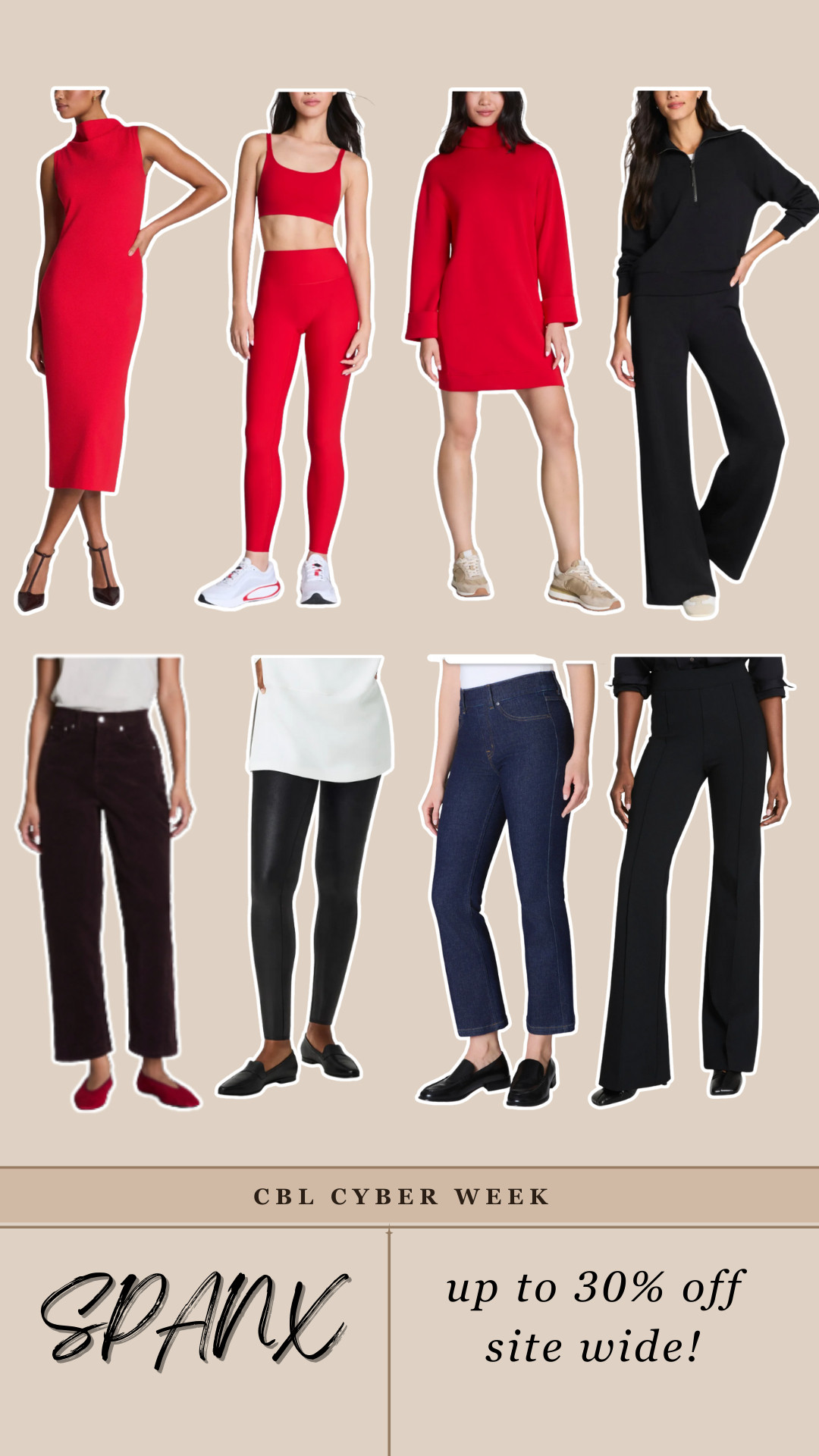 Save on SPANX favorites this week! Up to 30% off jeans, athleisure, dresses, corduroy + more. Sharing a few of my favorites here -- 

 

#LTKCyberWeek #LTKHoliday #LTKActive