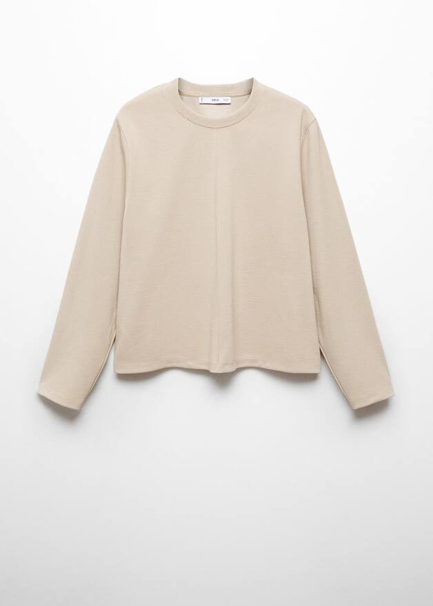 Jogger pants with seam detail -  Women | Mango USA | MANGO (US)