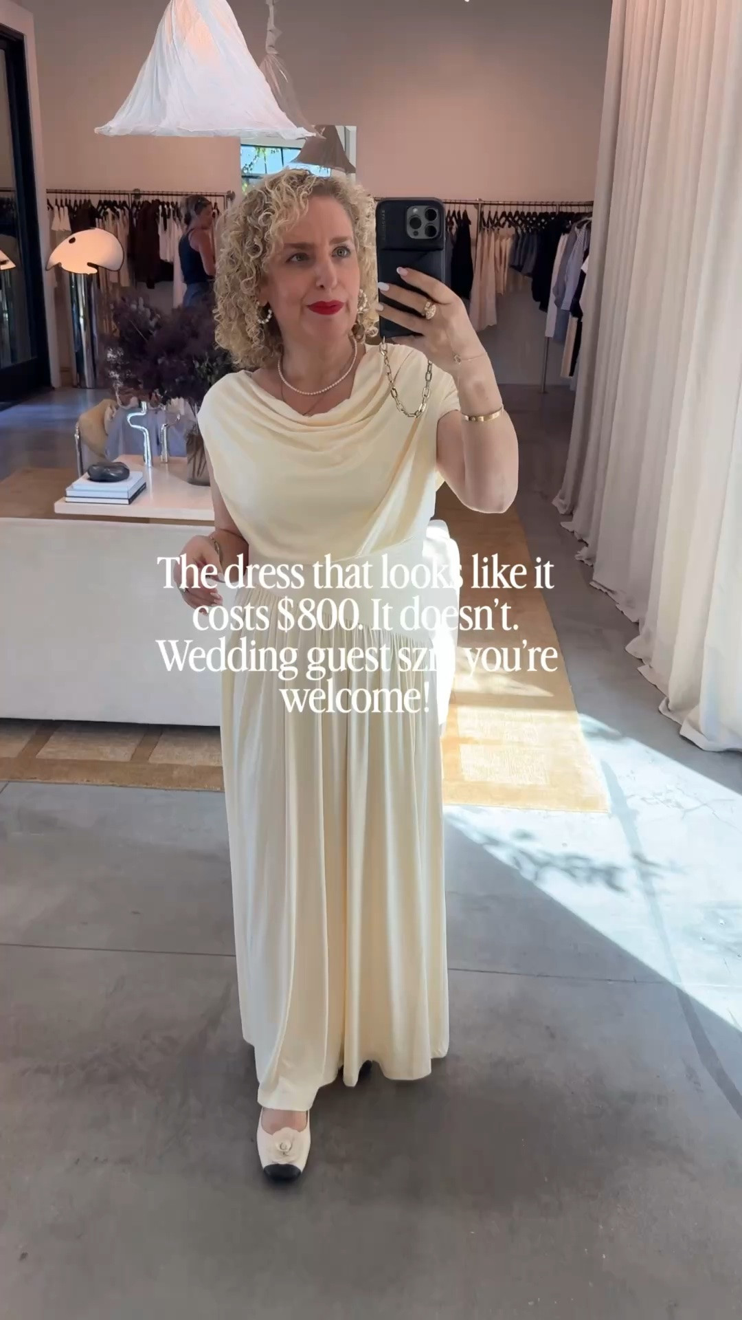The dress that looks like it costs $800. It’s $204. Wedding guest szn, you’re welcome. 🤍

wedding guest dress, butter yellow dress, summer wedding guest outfit, maxi dress outfit, wedding guest maxi dress, elevated summer dress, butter maxi dress, Dissh dress, Dissh Elsie dress, what to wear to a wedding, wedding guest style

#LTKootd #LTKWedding #LTKOver40