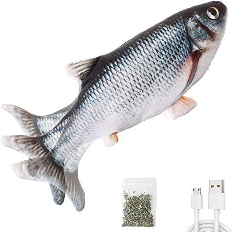Potaroma Electric Flopping Fish 10.5", Moving Cat Kicker Fish Toy, Floppy Fish Animal Toy for Sma... | Amazon (US)