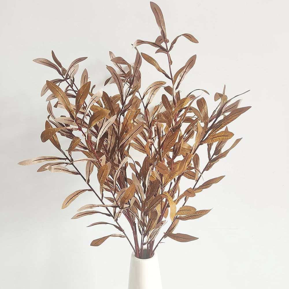 NOLAST 4pcs Faux Greenery Branches Stems Fake Olive Branches Artificial Plants for Vase Home Part... | Amazon (US)
