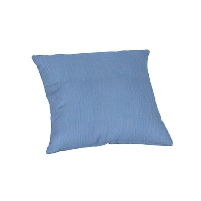 Sunbrella Pillows Solid Blue Square Throw Pillow | Lowe's
