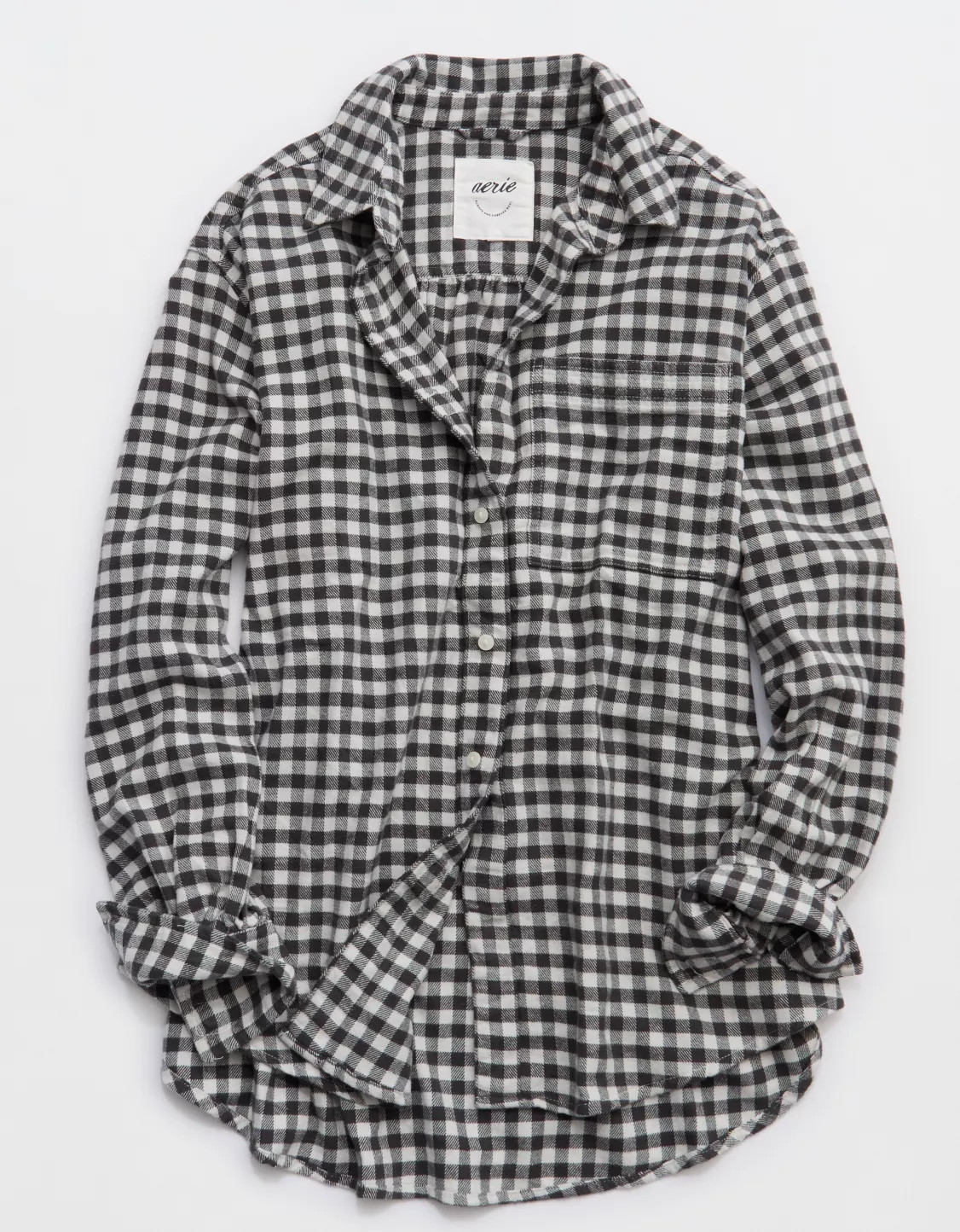 Aerie Anytime Fave Flannel Button Down Shirt | Aerie