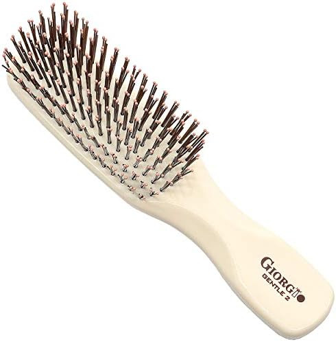 Giorgio GIO2IVY Ivory 6.25 inch Gentle Touch Detangler Hair Brush for Men Women and Kids. Soft Br... | Amazon (US)