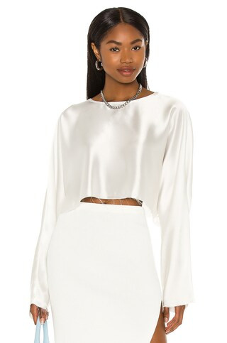 NONchalant Label Emilia Blouse in Off White from Revolve.com | Revolve Clothing (Global)