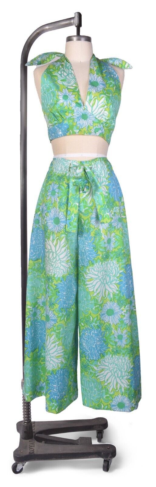 Vintage 60s 70s LILLY PULITZER Floral Halter Top Palazzo Pants Bell Bottoms Set  | eBay | eBay US