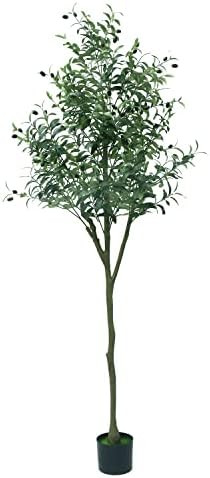 Artificial Olive Tree, 6ft (71'') Tall Fake Silk Tree Plants for Modern Living Room Home Office I... | Amazon (CA)
