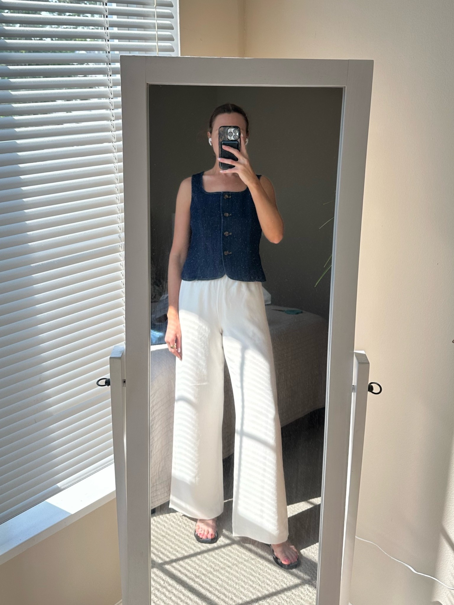Denim Vest and White Pants combo

#LTKgrwm #LTKootd #LTKmomlife