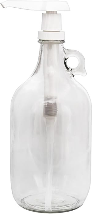 Cornucopia Brands Half Gallon Glass Pump Dispenser Bottle, 64-Ounce Jug w/Pump for Sauces, Syrups... | Amazon (US)