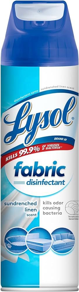 Lysol Fabric Disinfectant Spray, Sanitizing and Antibacterial Spray, For Disinfecting and Deodori... | Amazon (US)