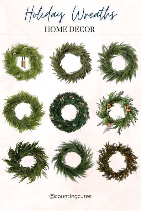 Make your home feel more festive with these holiday wreaths! 
#frontdoorstyling #christmasdecor #homeinspo #designtips

#LTKhome #LTKstyletip #LTKHoliday