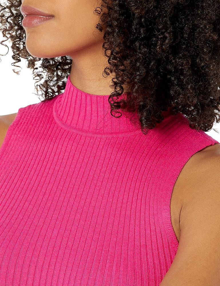 The Drop Women's Karolina Sleeveless Mock Neck Rib Sweater | Amazon (US)