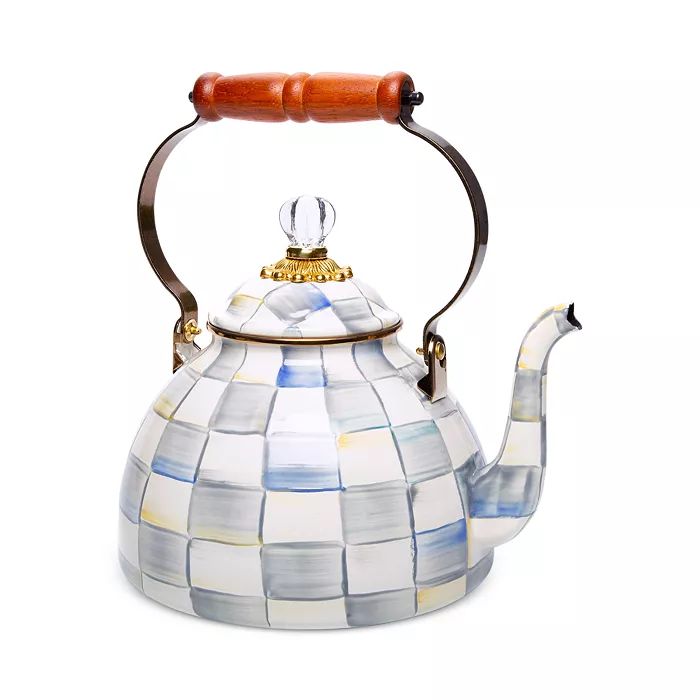 Sterling Check Enamel Tea Kettle, 3 Qt | Bloomingdale's (US)