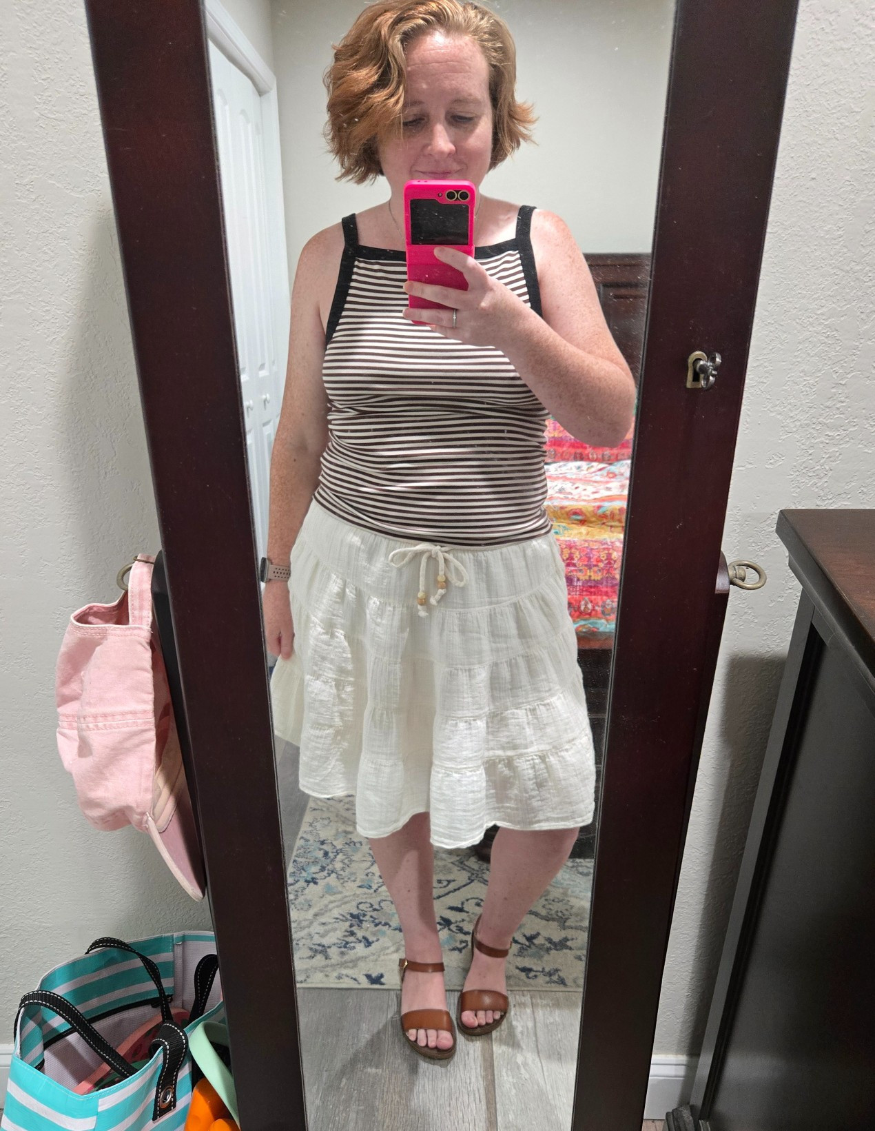 I'm loving all things striped these days. And this super comfy skirt. 

 #LTKootd #LTKPetite