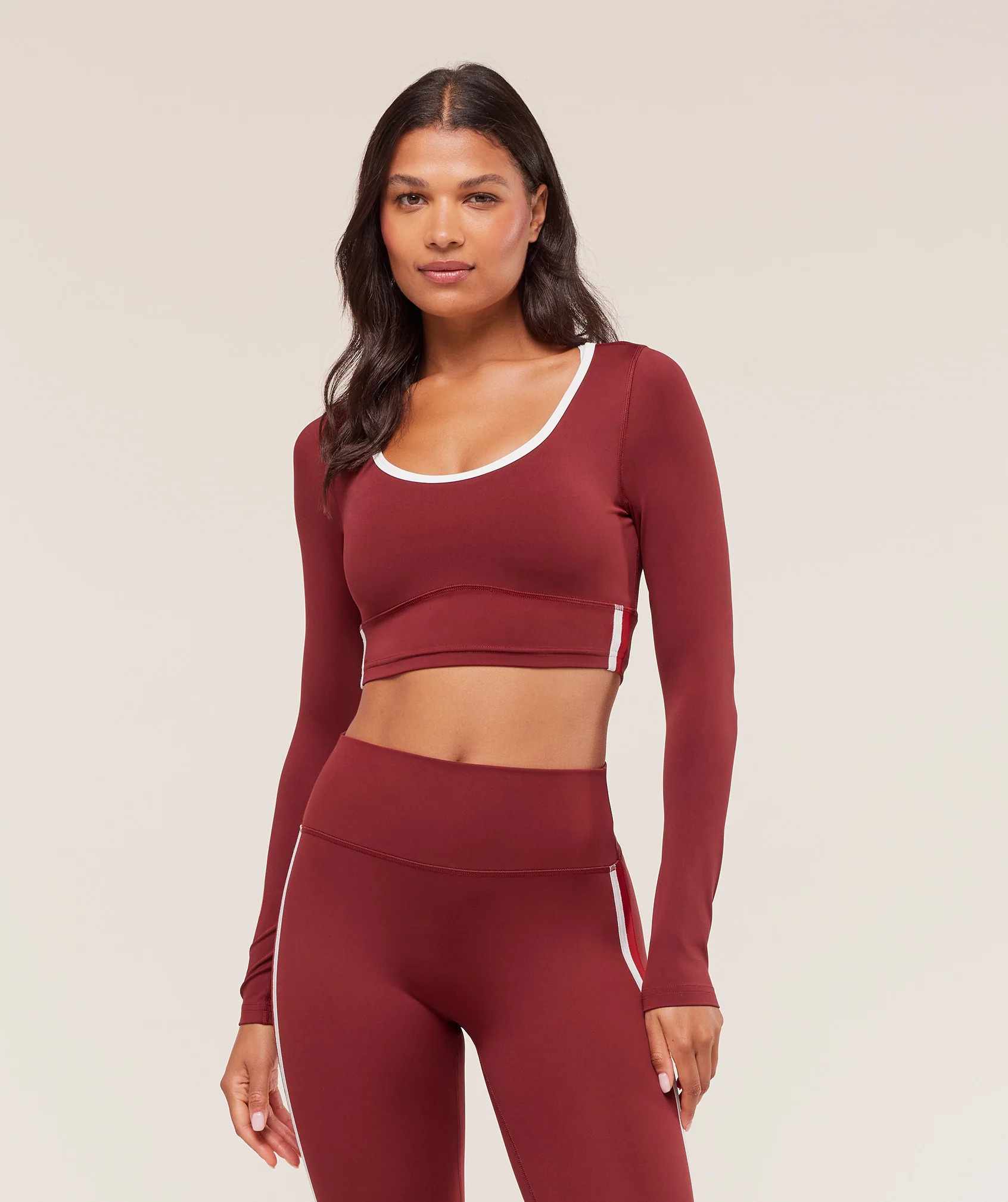 Piping Long Sleeve Crop Top | Gymshark US