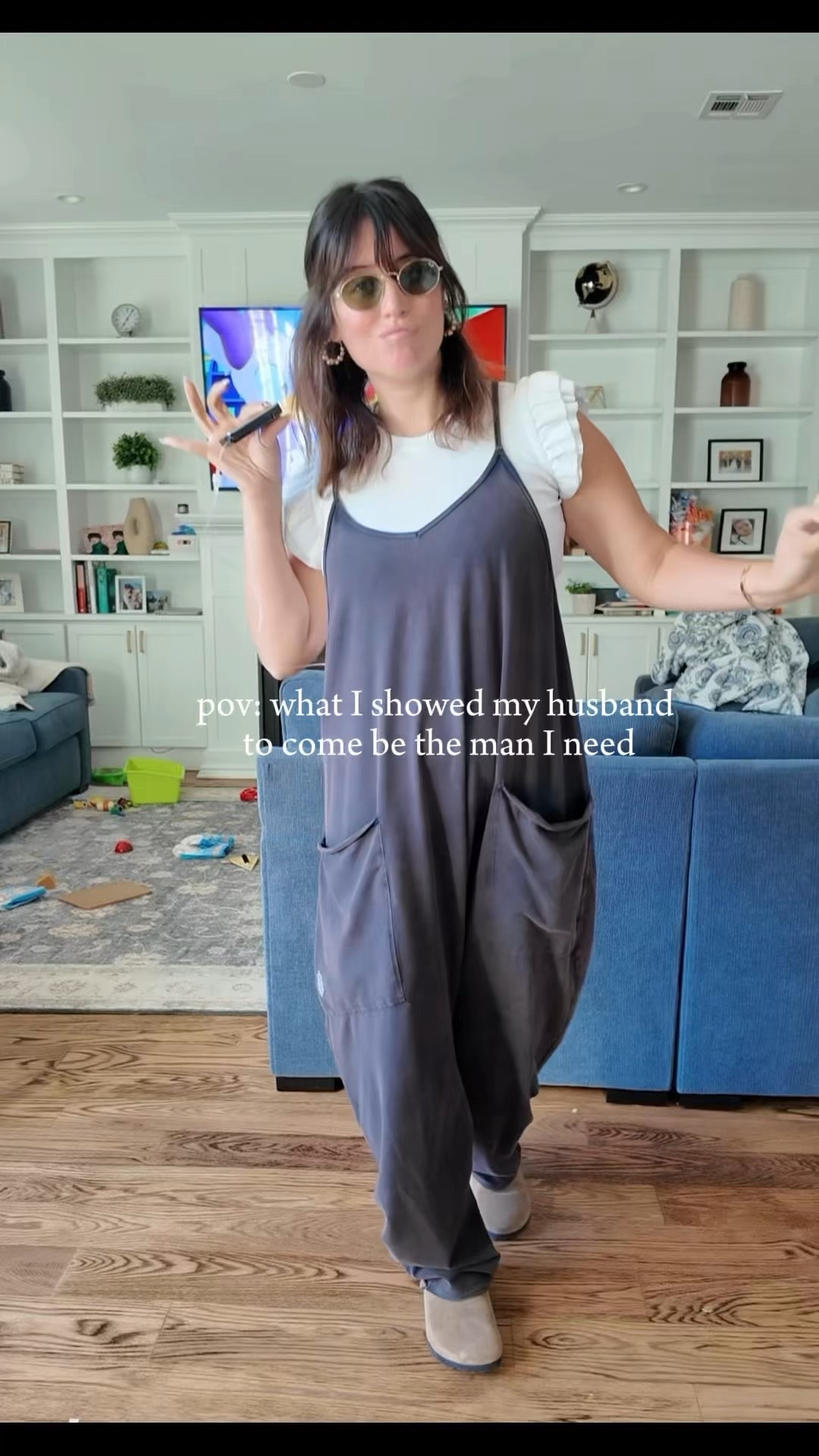 Skip the jeans and get this romper, the most comfortable fall comfy home fit 😍