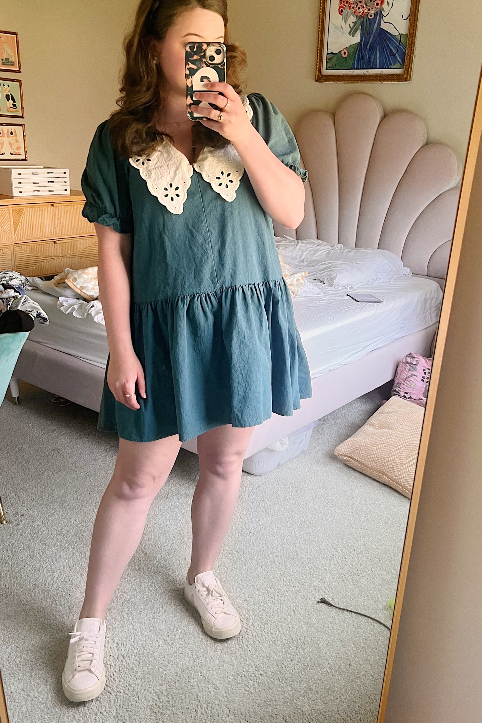 pomander place green dress Kelly Green Lace Cath Dress main image 1