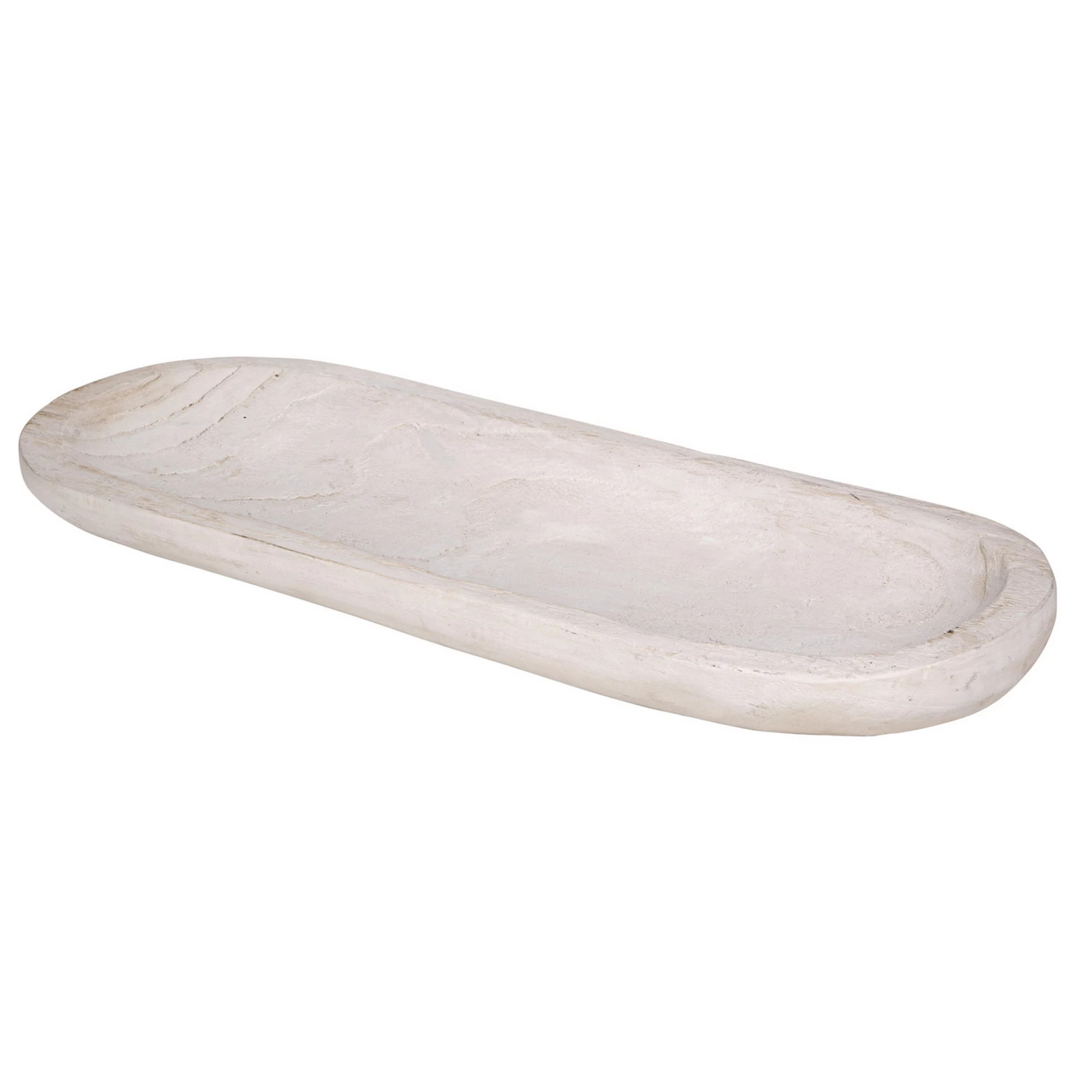 Home Essentials 26-in. Oval Wood Decorative Tray | Kohl's