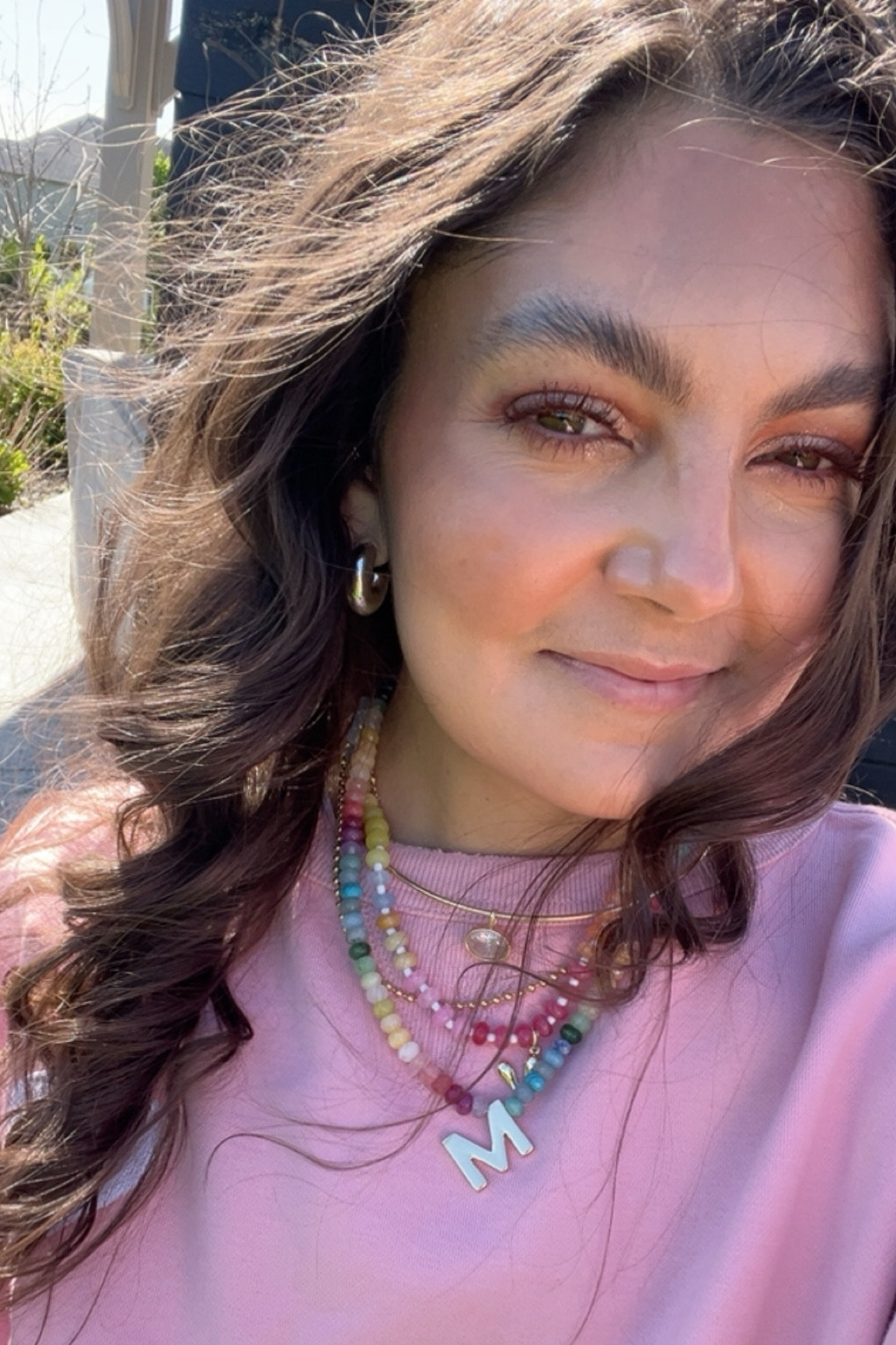 Face of the Day. Today's makeup. Eye sticks in Vanilla, Dusty Mauve + Cinnamon. Glitter in When the Sun sets  