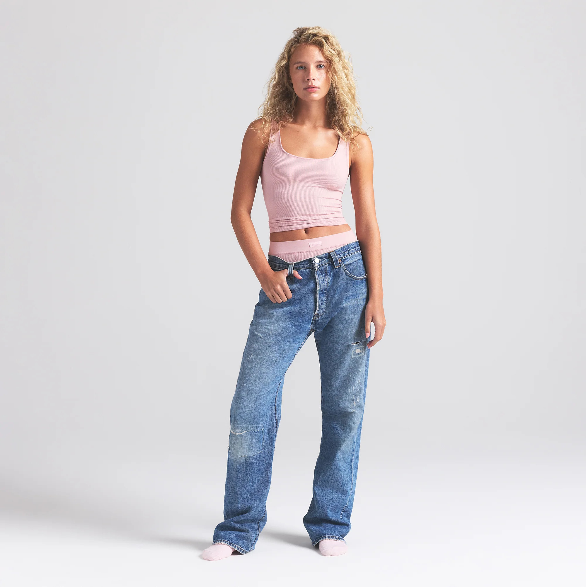 SKIMS Tank Top | Pink | Small | Soft Lounge | SKIMS (US)