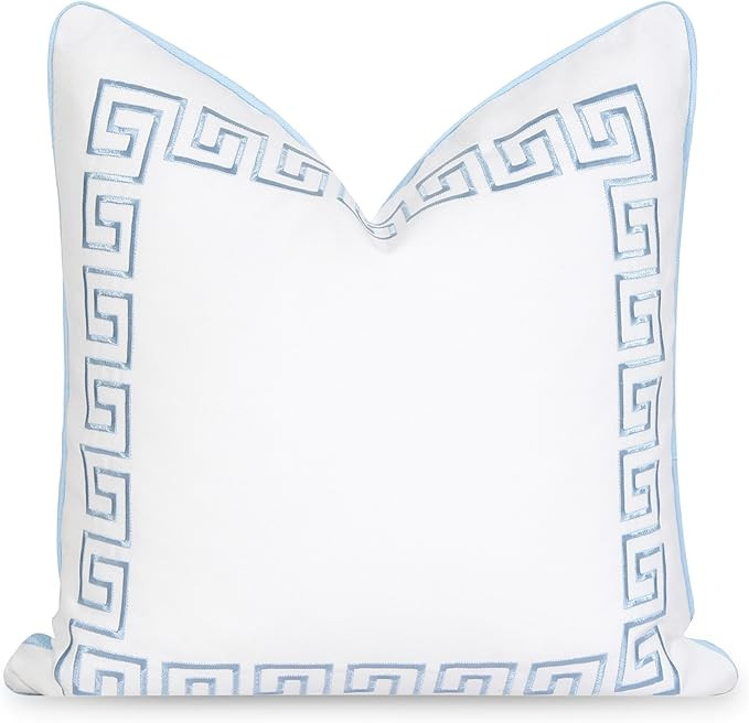 Hofdeco Premium Coastal Patio Indoor Outdoor Throw Pillow Cover Only, 20"x20" Water Repellent for... | Amazon (US)