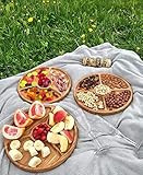Solid Wood Serving Platters, Food platter serving dish, Charcuterie Board for Party, French Charcute | Amazon (US)