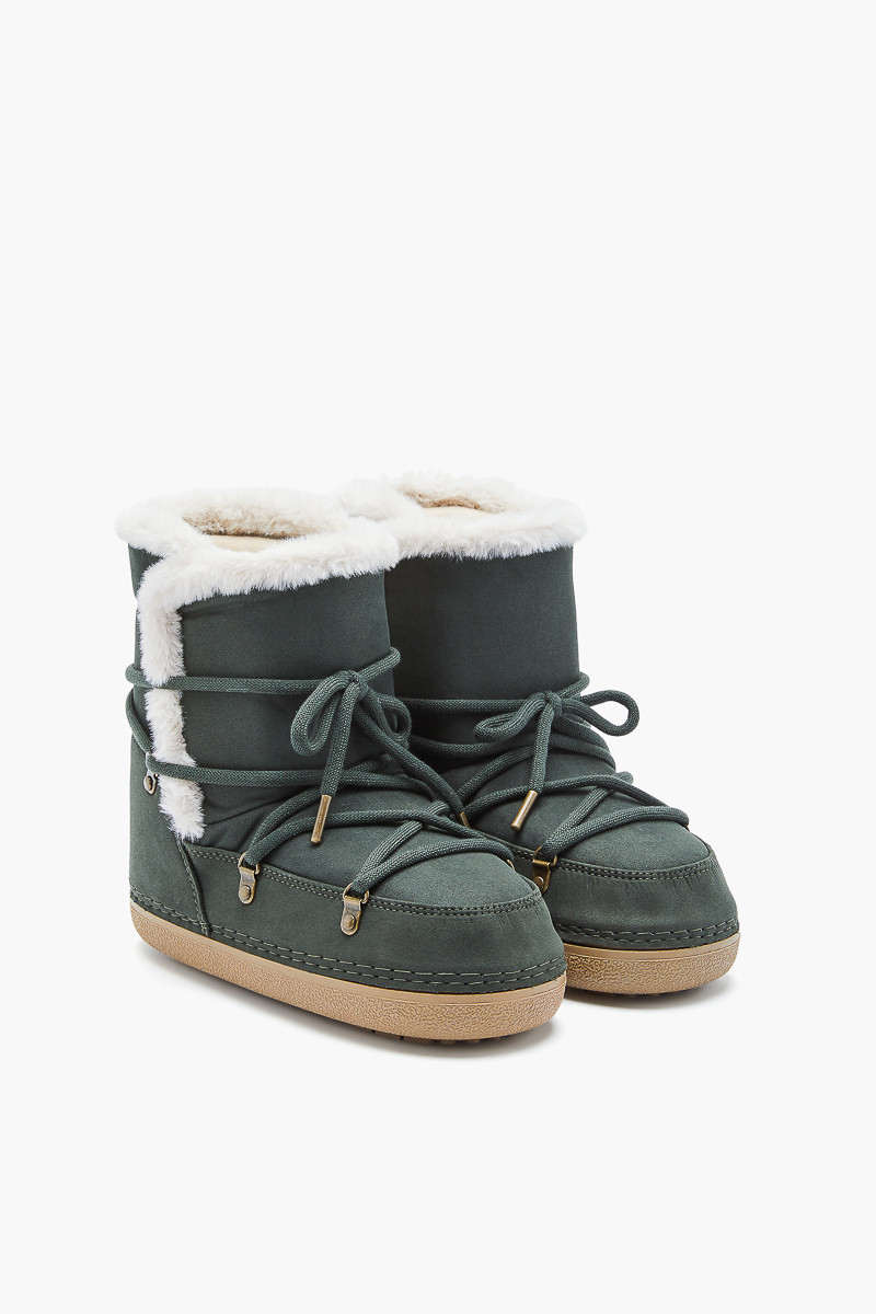 Avery Shearling Lace-Up Boot | ShoeDazzle