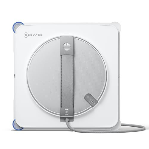 ECOVACS WINBOT W2S Window Cleaning Robot, Intelligent Edge-to-Edge Cleaning with TruEdge Scrubbers, 3 Water Nozzles, 10-Level Safety System, Win-SLAM 4.0 Route Planning, Even Climbing System | Amazon (US)