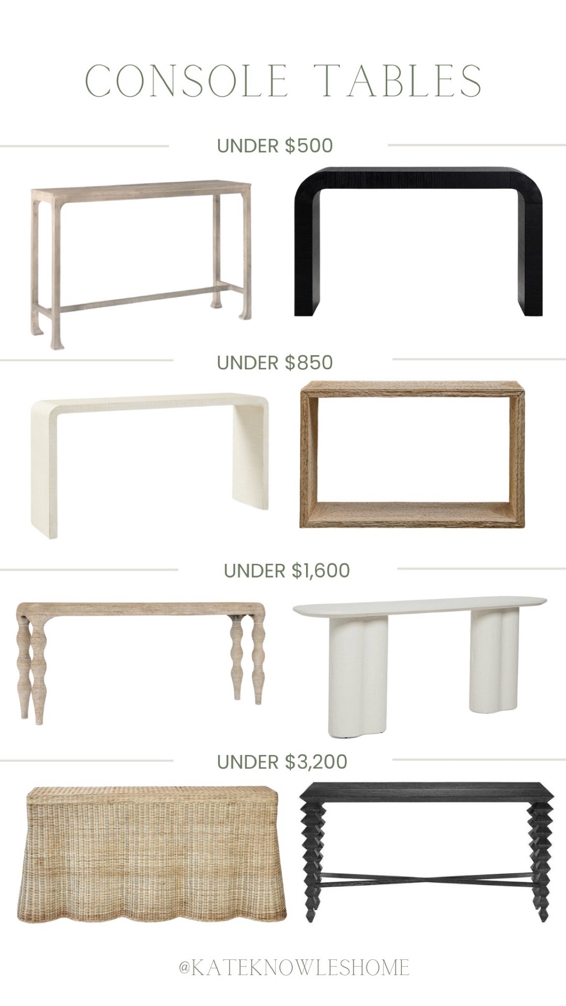 Console tables, black console table, woven console table, unique console table, coastal console tables 

Follow my shop @kateknowleshome on the @shop.LTK app to shop this post and get my exclusive app-only content!

#liketkit #LTKhome #LTKstyletip
@shop.ltk
https://liketk.it/3Quv9

#LTKhome