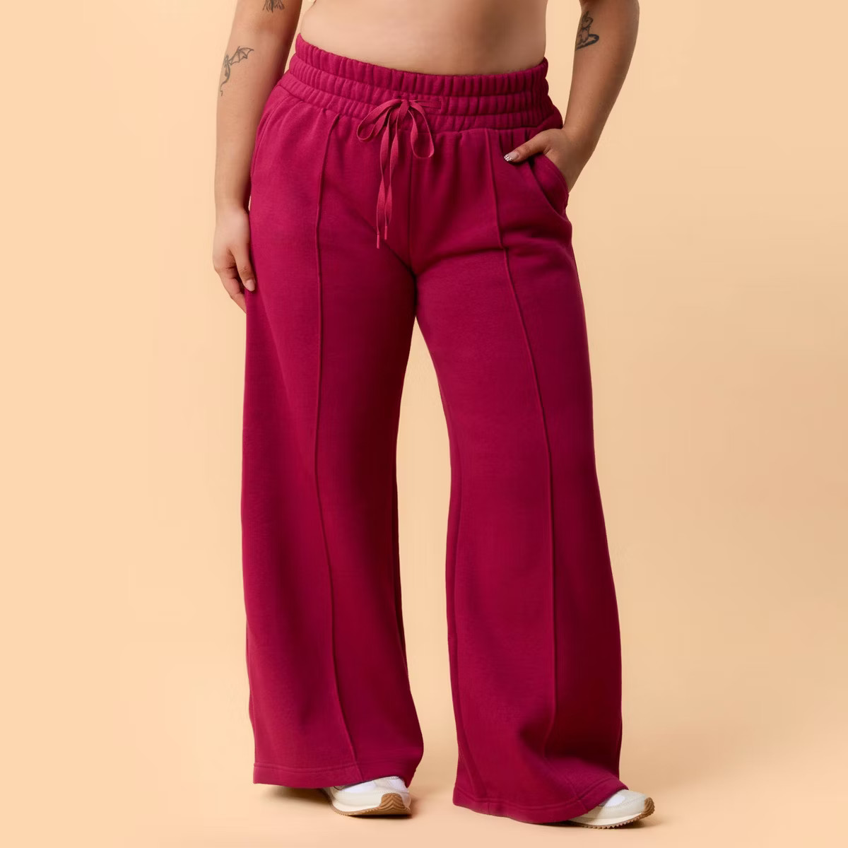 Blogilates Women's Travel Trouser High-Rise Wide Leg Sweatpants | Target