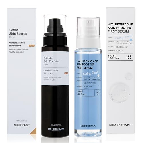 The Glass Skin Booster Duo – Retinal Skin Booster Serum + Ultra-Hydrating Hyaluronic Acid Serum (K-Beauty Set) | Amazon (US)