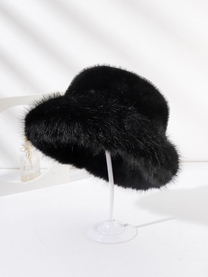 Stevige Fuzzy Bucket hoed Feest | SHEIN