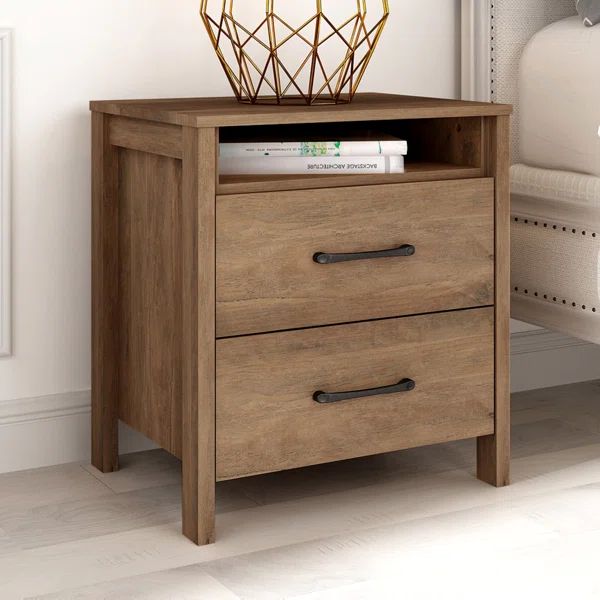 Allysyn 22.7" 2 Drawer Nightstand | Wayfair North America