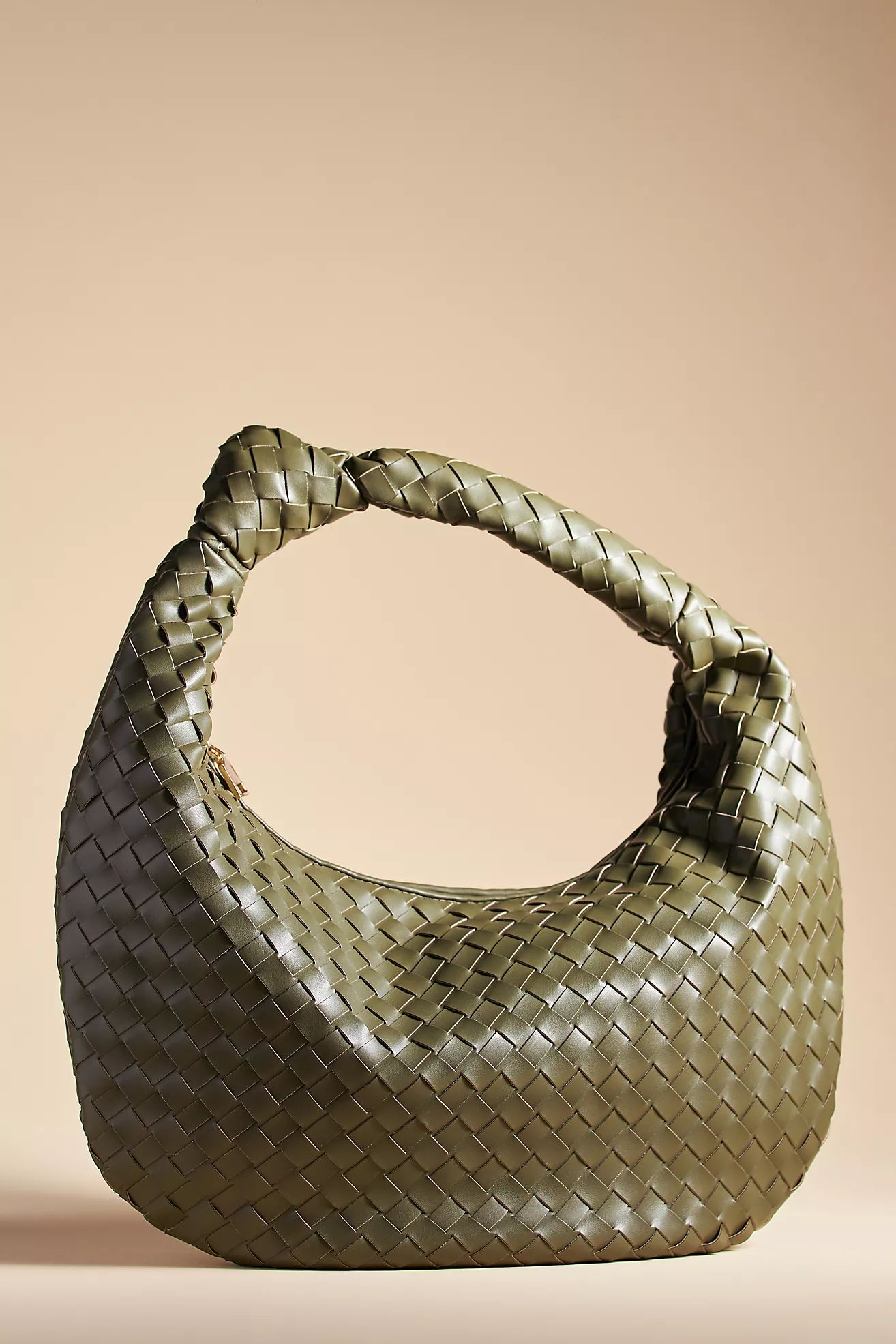 The Brigitte Woven Faux-Leather Satchel Bag by Melie Bianco: Oversized Edition | Anthropologie (UK)