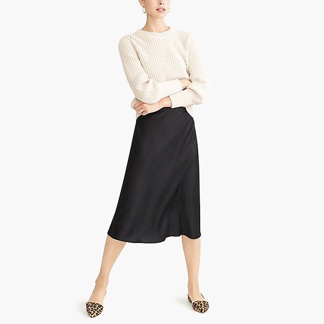 Pull-on bias midi skirt | J.Crew Factory