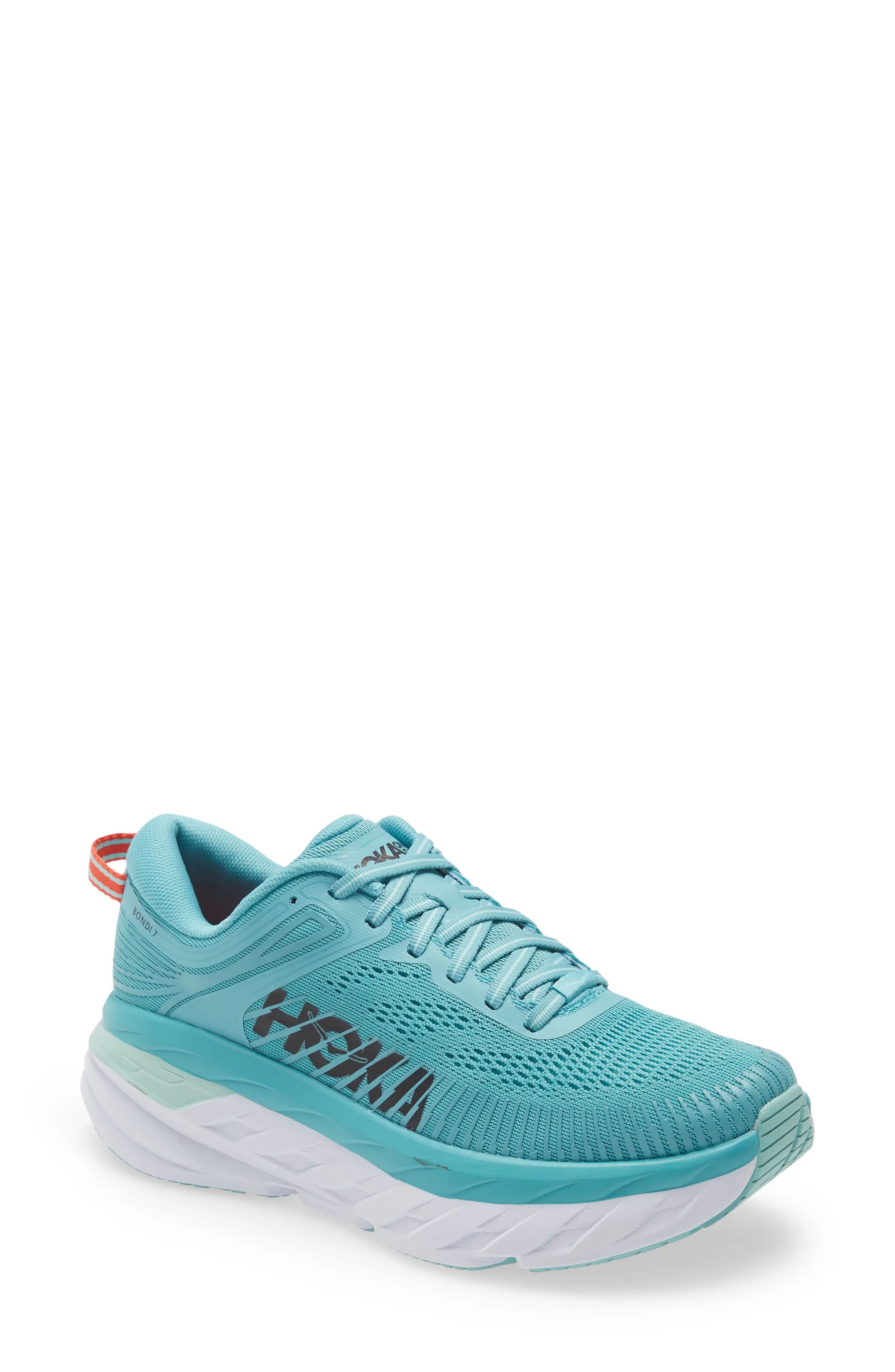 HOKA ONE ONE Bondi 7 Running Shoe in Aquarelle/Eggshell Blue at Nordstrom, Size 6.5 | Nordstrom