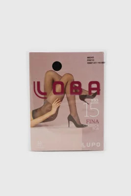 Meia Calça Lupo Loba Fio 15 Poá Preta | Dafiti (BR)