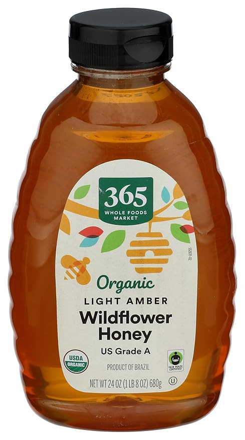 365 by Whole Foods Market, Organic Light Amber Wildflower Honey, 24 Ounce | Amazon (US)