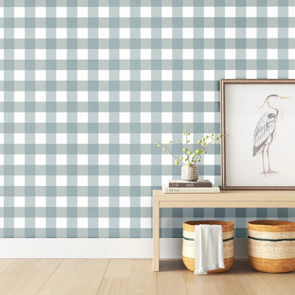 Bannruod Gingham Wallpaper Roll