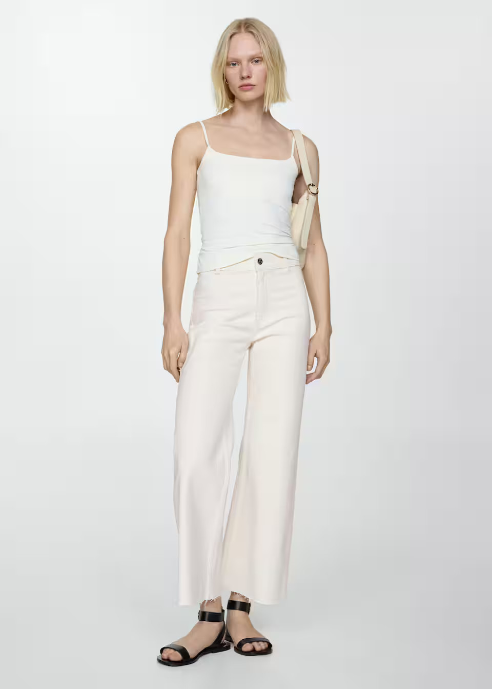 Jeans culotte high waist -  Women | Mango USA | MANGO (US)