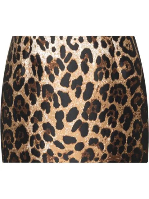 Dolce & Gabbana leopard-print Mini Skirt - Farfetch | Farfetch Global