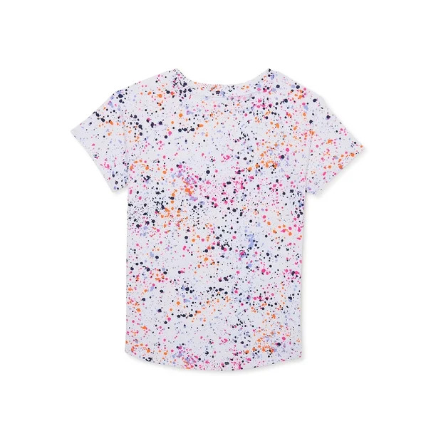 Athletic Works Girls T-Shirt with Short Sleeves, Sizes 4-18 & Plus | Walmart (US)