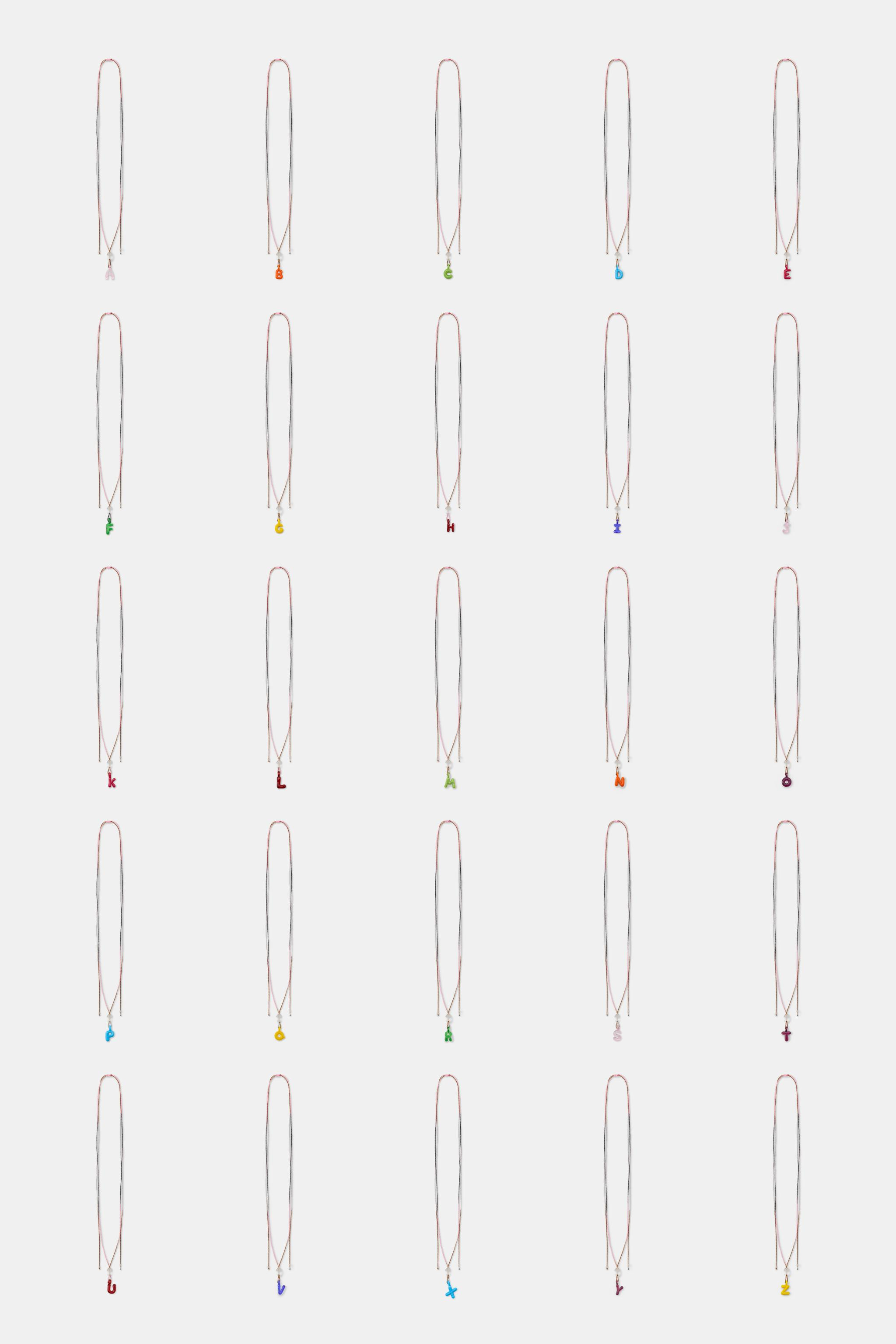 CORD NECKLACE WITH ALPHABET LETTER | Zara UK