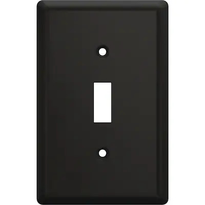 allen + roth  Simple Square Single Switch Wall Plate, 1 Per Pack | Lowe's