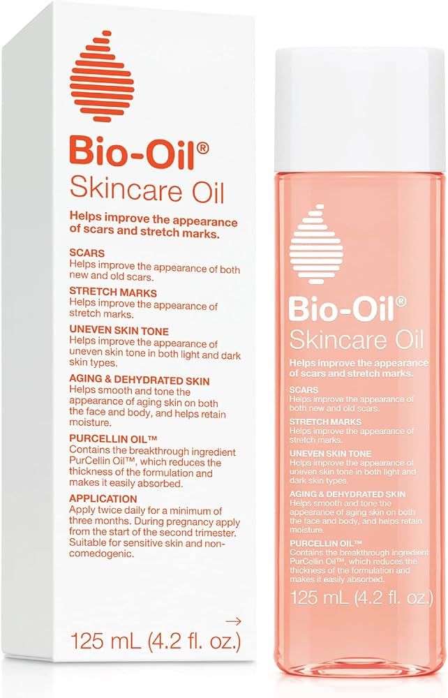 Bio-Oil Skincare Body Oil, Serum for Scars and Stretchmarks, Face and Body Moisturizer Dry Skin, ... | Amazon (US)