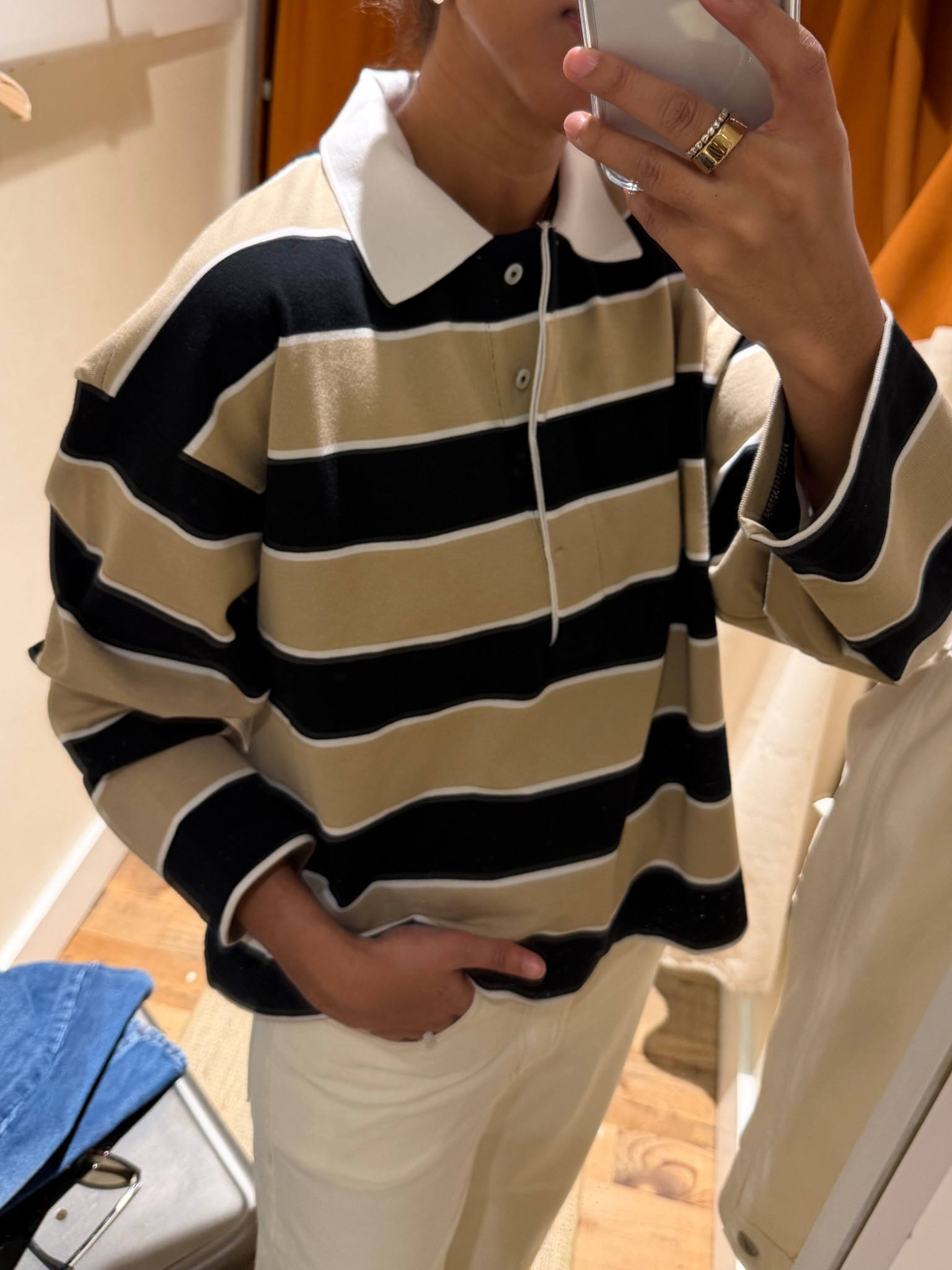 Polo, collared shirt, madewell shirt, long sleeve 